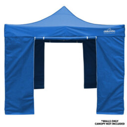 Loops Side Walls Door & Windows For 3X3M Pop-Up Gazebo - Blue - Garden Party Tent - thumbnail 3
