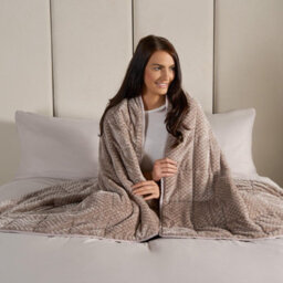 Ohs Waffle Fleece Weighted Blanket, Mink - 8Kg - thumbnail 3