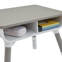 Liberty House Toys Kid's Scandi Height Adjustable Desk And Chair Set White And Grey - thumbnail 6