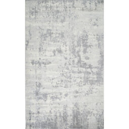 Livabliss Monaco-Abstract Grey Ivory Modern Marble Living Dining Bedroom Rug 80 X 150 Cm Easy Care, Non Shedding - thumbnail 1