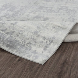 Livabliss Monaco-Abstract Grey Ivory Modern Marble Living Dining Bedroom Rug 80 X 150 Cm Easy Care, Non Shedding - thumbnail 4
