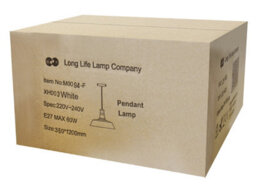 Long Life Lamps Company Vintage Industrial Ceiling Pendant Light Cream Metal Lamp Shade M0094 - thumbnail 9