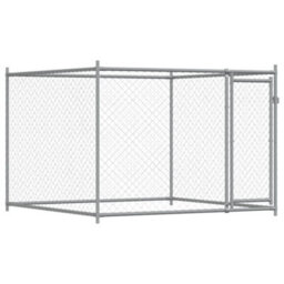 Walplus Grey Dog Cage With Doors 8X2X1.5 M Galvanised Steel Kennel Pen - thumbnail 7