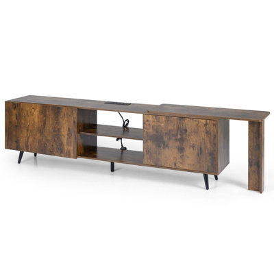 Gainoom Mid Century 55Inch Tv Stand For Living Room Entertainment Center With Power Outlets - image 1