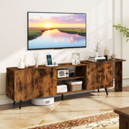 Gainoom Mid Century 55Inch Tv Stand For Living Room Entertainment Center With Power Outlets - thumbnail 2