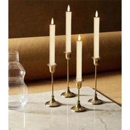 3 Pack Tulip Nordic Candlesticks Gold Candlestick Candle Holders Dinner Decor - thumbnail 5