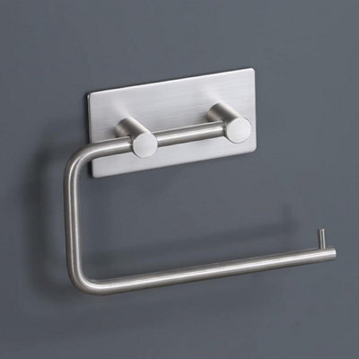 CLEFFNS Toilet Paper Holder Wall Mount Self Adhesive, Brushed Stainless Steel - image 1
