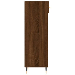 Berkfield Shoe Cabinet Brown Oak 30X35X105 Cm Engineered Wood - thumbnail 7