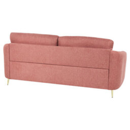 Beliani Sofa 3 Seater Trosa Fabric Pink - thumbnail 7