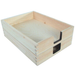 Woodeedoo Pack Of 2 Wooden A4 Paper Tray Document Holder Letter Rack Magazine Storage Stationery Sorter 23 X 31 X 6 Cm - thumbnail 9
