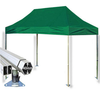 Crocodile Trading 3M X 4.5M Extreme 40 Commercial Instant Shelter Pop Up Gazebos Frame & Canopy - Green - image 1