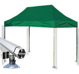 Crocodile Trading 3M X 4.5M Extreme 40 Commercial Instant Shelter Pop Up Gazebos Frame & Canopy - Green - thumbnail 1