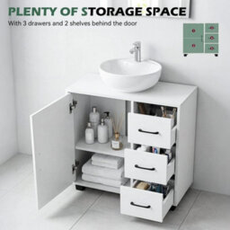 Under Sink Cabinet Bathroom Basin Unit Cupboard Storage Furniture - thumbnail 5