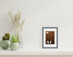 A4 Grey Picture Frame With Mount For A5 (14.8 X 21Cm - 5.8 X 8.3In) Poster, Photo, Artwork, Or Print. - thumbnail 4