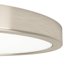 Eglo Fueva 6 Silver Steel & Plastic Led Cct Technology Flush Ceiling Light - thumbnail 4