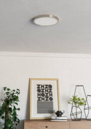 Eglo Fueva 6 Silver Steel & Plastic Led Cct Technology Flush Ceiling Light - thumbnail 2