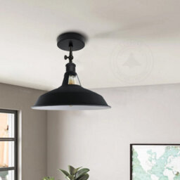 Black Inner White Light Shade Ceiling, 30Cm Metal Lampshades For Ceiling Lights,easy Fit Pendant Lamp Shades For Table Lamps - thumbnail 9