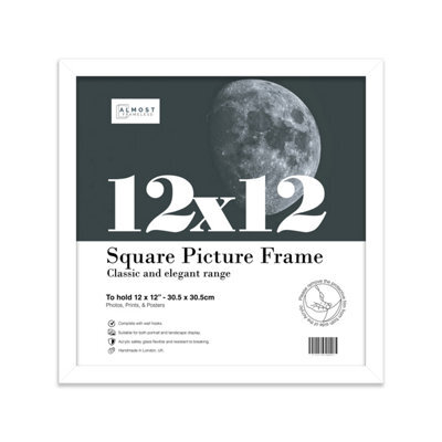 12X12 White Picture Frame (30.5 X 30.5Cm) Poster, Photo, Artwork, Gallery Wall Or Print - image 1