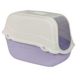 Urbn-Living Urbnliving Extra Large Enclosed Cat Litter Violet Bottom Tray Filter Box Hooded Large Scoop Toilet Potty - thumbnail 1