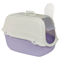 Urbn-Living Urbnliving Extra Large Enclosed Cat Litter Violet Bottom Tray Filter Box Hooded Large Scoop Toilet Potty - thumbnail 2