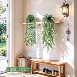 CLEFFNS 4Pcs Artificial Hanging Plant Realistic Eucalyptuses Hanging Greeneries For Modern Homes And Offices Use Eucalyptuses Sprigs - thumbnail 6