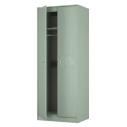 San Jose Ready Assembled Contemporary Matt Green Tall Double Wardrobe (H)1960mm (W)740mm (D)520mm - thumbnail 4
