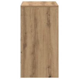 Berkfield Writing Desk Artisan Oak Engineered Wood 60 X 40 X 76 Cm Sleek - thumbnail 5