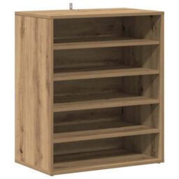 Berkfield Elegant Shoe Cabinet Artisan Oak 60X35X70 Cm Engineered Wood