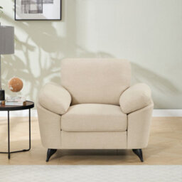 More4Homes Malmo Modern Scandi Style Fabric Living Room Chair (Beige) - thumbnail 7