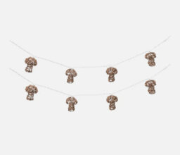 10 X Battery Operated Mushroom String Lights Outdoor Rattan Garden Led Lighting - thumbnail 3