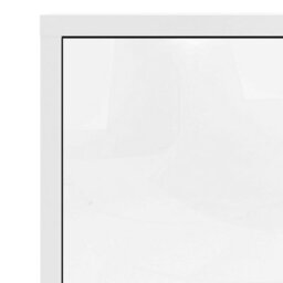 Wyld Haus Dris White Wooden Bookcase, 2 Shelves And 2 Doors, 892 X 401 X 1134 mm - thumbnail 5