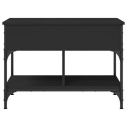 Walplus Coffee Table Black 70X50X50 Cm Engineered Wood And Metal - thumbnail 5