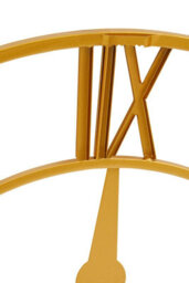 Orsina Gold And Silver Wall Clock, Round Analogue Clock With Roman Numerals & Spade Hands, Silent Wall Clock - thumbnail 9