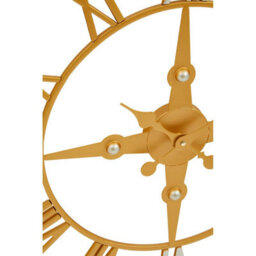Orsina Gold And Silver Wall Clock, Round Analogue Clock With Roman Numerals & Spade Hands, Silent Wall Clock - thumbnail 7