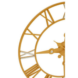 Orsina Gold And Silver Wall Clock, Round Analogue Clock With Roman Numerals & Spade Hands, Silent Wall Clock - thumbnail 5