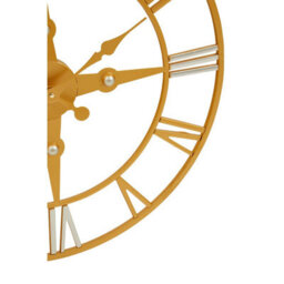 Orsina Gold And Silver Wall Clock, Round Analogue Clock With Roman Numerals & Spade Hands, Silent Wall Clock - thumbnail 6