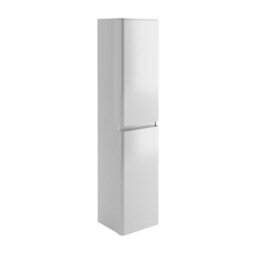 Plum&clay Marvel Gloss White Wall Hung Bathroom Tall Storage Unit - thumbnail 2