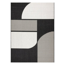 RugsX Carpet Sisal Flat 49384690 Abstraction Cream Black 200X290 Cm - thumbnail 2