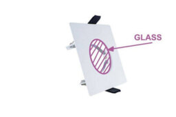 Luminosa Lighting Luminosa Led Fire Rated Static Downlight Recessed Spotlight Square Gu10 Holder Matt White Ip65 - thumbnail 3