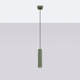 Sollux Lighting Karbon Aluminum Olive Green 1 Lights Minimalist Pendant Ceiling Light - thumbnail 2