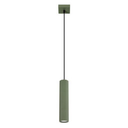 Sollux Lighting Karbon Aluminum Olive Green 1 Lights Minimalist Pendant Ceiling Light - thumbnail 1