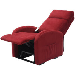 Loops Comfortable Red Rise And Recline Lounge Chair With Single Motor - thumbnail 2