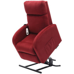 Loops Comfortable Red Rise And Recline Lounge Chair With Single Motor - thumbnail 3