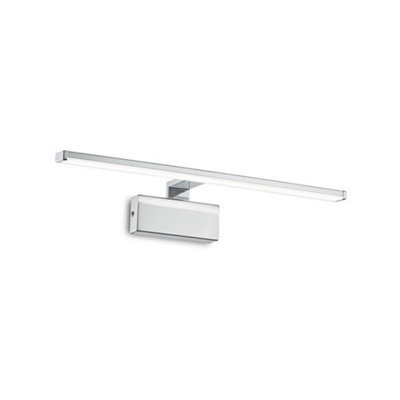 Ideal Lux Alma Integrated Led Picture Wall Lamp 1 Light Chrome 3000K