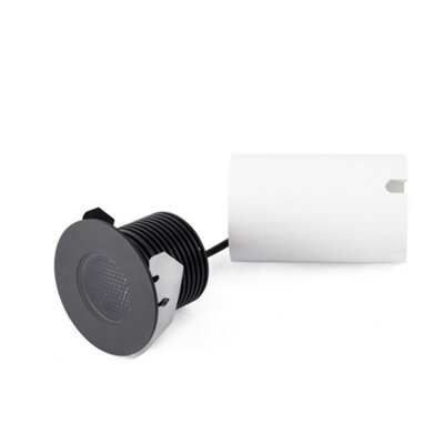 Luminosa Lighting Luminosa Grund Outdoor Recessed Downlight Ceiling Light Black, Led, Ip67