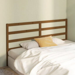 Berkfield Bed Headboard Honey Brown 206X4X100 Cm Solid Wood Pine - thumbnail 3