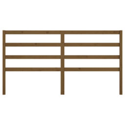 Berkfield Bed Headboard Honey Brown 206X4X100 Cm Solid Wood Pine - thumbnail 4