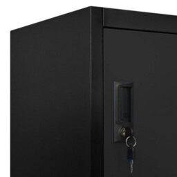 Vidaxl Locker Cabinet Black 90X40X180 Cm Steel - thumbnail 7