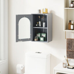 Gainoom Bathroom Wall Cabinet Medicine Cabinet With Tempered Glass Door & Adjustable Shelf - thumbnail 3