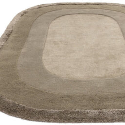 Forest Green Shiny Handmade Bordered Wool 35mm Pile Stain-Resistant Rug For Bedroom, Living, Dining Room-160Cm X 230Cm - thumbnail 6